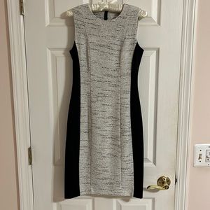 Calvin Klein sleveless Black and White dress size 2